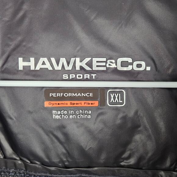 Hawke & Co Mens Duck Down Puffer Vest Size 2XL Sport Performance Blue Nylon - Picture 2 of 5